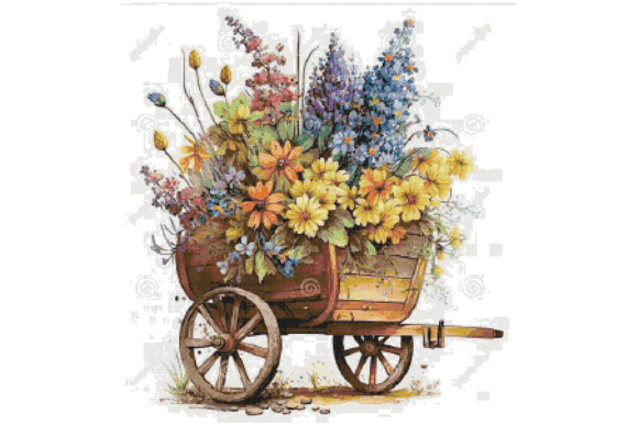 Download Flowers Counted Cross Stitch Patterns - Cross stitch patterns Collection