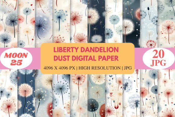 Download Liberty Dandelion Dust Digital Paper - Premium Resources