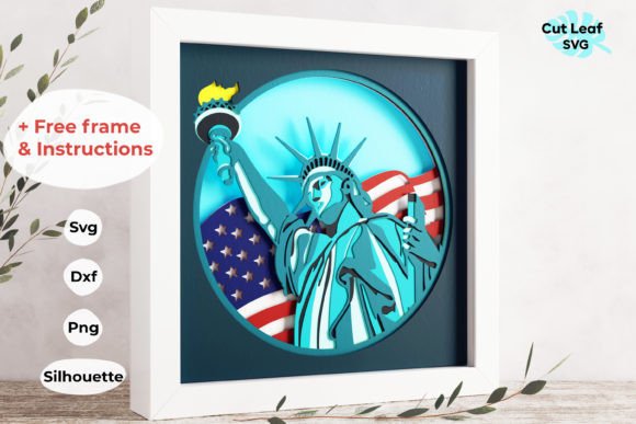 Download 3d Statue of Liberty Shadow Box - Premium Bundle