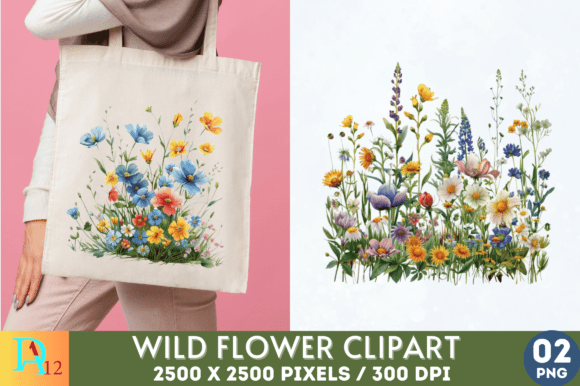 Download Wild Flowers Sublimation Clipart - Wild flowers sublimation Collection
