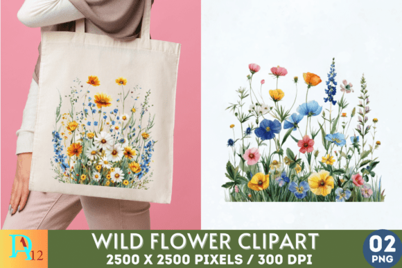 Download Wild Flowers Sublimation Clipart - Wild flowers sublimation Collection