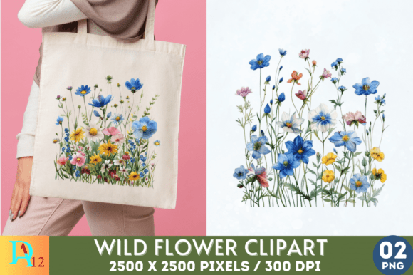Download Wild Flowers Sublimation Clipart - Wild flowers sublimation Collection